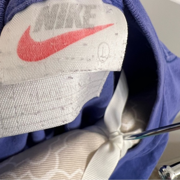 Nike Shirt Large Blue Swoosh Made In USA Vintage Embroidered Logo *Hole - Picture 5 of 6